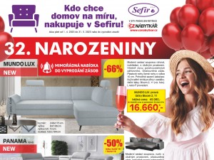 Akce SEFIR CZ Nábytkář duben-květen 2023