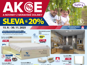 Akce SEFIR - Nábytek Mikulík podzim 2025