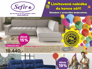 Akce SEFIR CZ Nábytkář září 2025